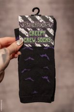 画像3: Purple Moonlight Bat Socks / ソックス【VampireFreaks】 (3)