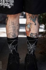 画像5: Nightweave Spiderweb Socks / ソックス【VampireFreaks】 (5)