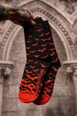 画像1: Bloodbat Crew Socks / ソックス【VampireFreaks】 (1)