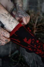 画像4: Murder Mystery Blood Splatter Socks / ソックス【VampireFreaks】 (4)
