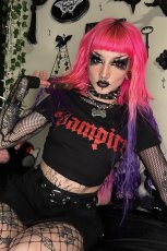 画像7: I'm a Vampire Crop Top / クロップ丈 / Ｔシャツ【VampireFreaks】 (7)