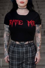 画像5: Bite Me Crop Top / クロップ丈 / Ｔシャツ【VampireFreaks】 (5)