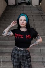 画像10: Bite Me Crop Top / クロップ丈 / Ｔシャツ【VampireFreaks】 (10)