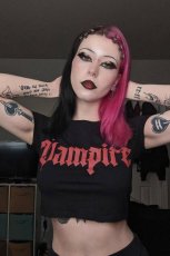 画像8: I'm a Vampire Crop Top / クロップ丈 / Ｔシャツ【VampireFreaks】 (8)