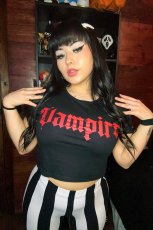 画像12: I'm a Vampire Crop Top / クロップ丈 / Ｔシャツ【VampireFreaks】 (12)