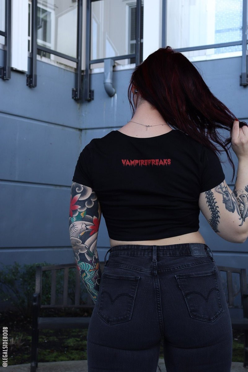 画像15: Bite Me Crop Top / クロップ丈 / Ｔシャツ【VampireFreaks】 (15)