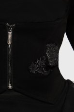 画像2: Gaia Adorned Underbust Corset / 黒薔薇拘束 / アンダーバストコルセット【KILL STAR】 (2)