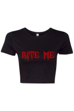 画像3: Bite Me Crop Top / クロップ丈 / Ｔシャツ【VampireFreaks】 (3)