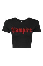 画像4: I'm a Vampire Crop Top / クロップ丈 / Ｔシャツ【VampireFreaks】 (4)