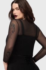 画像8: Gaia Adorned Underbust Corset / 黒薔薇拘束 / アンダーバストコルセット【KILL STAR】 (8)