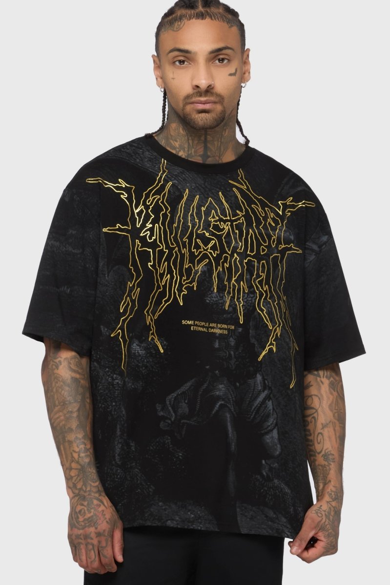 画像1: 【Mens】Noir Relic Oversized T / 魔王聖印【KILLSTAR】 (1)