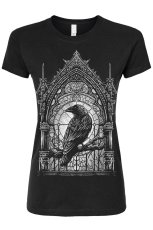 画像1: 【Ladys】Cathedral Crow / カラスと大聖堂 / レディースＴ【VampireFreaks】 (1)