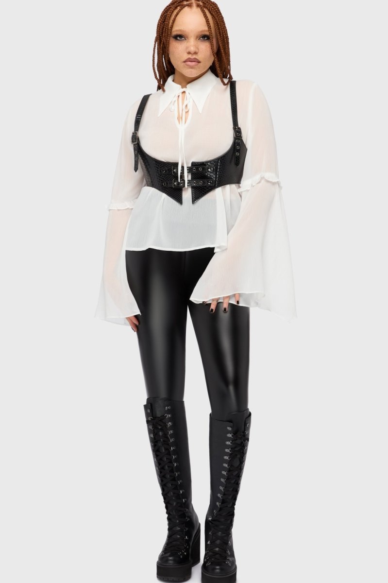 画像4: Venomous Rose Underbust Harness / 毒蛇 / ハーネスベルト【KIHILIST】 (4)