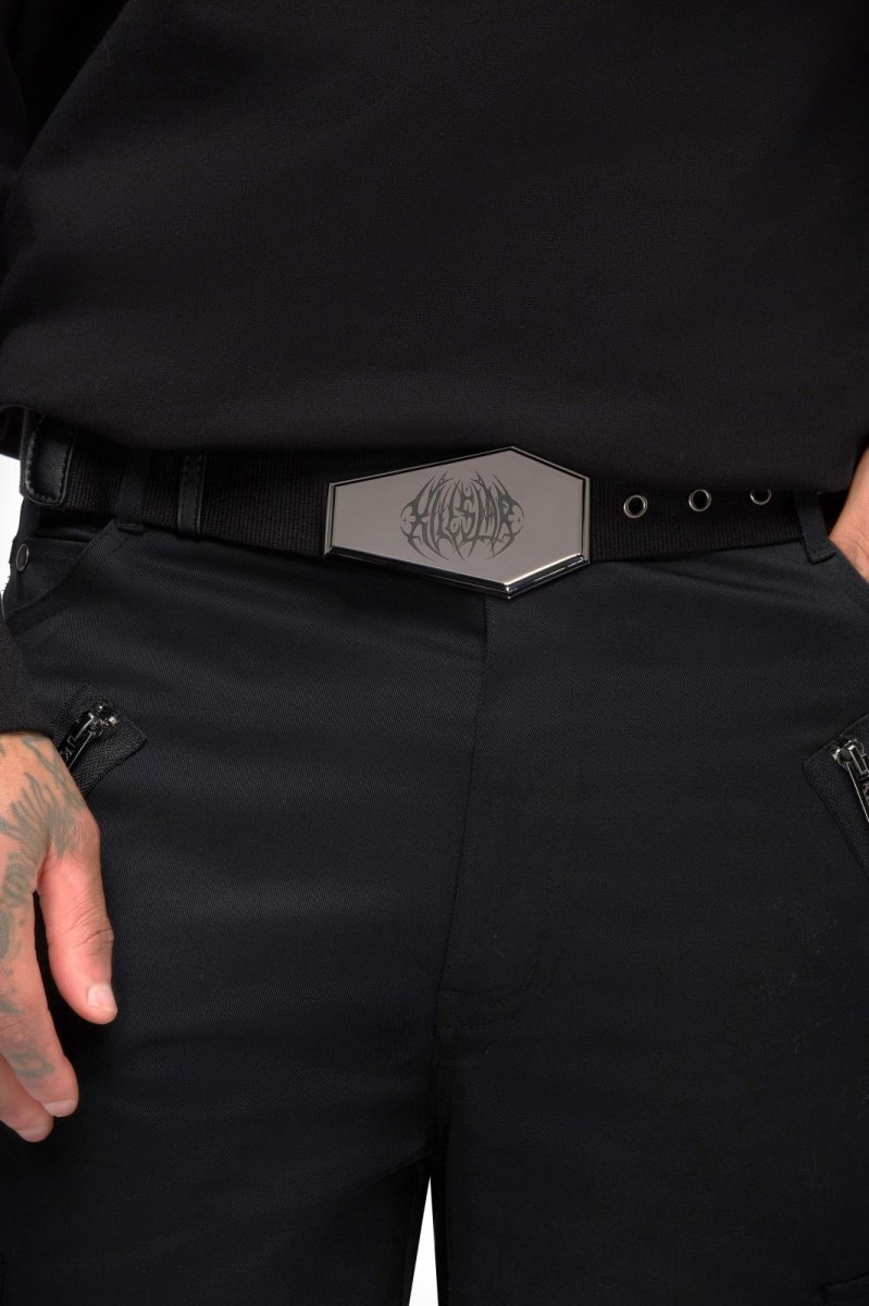 画像2: 【Mens】Shadowmark Coffin Buckle Belt / キャンバス生地 / ベルト【KILL STAR】 (2)