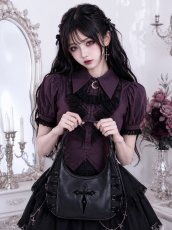 画像19: Purple frilly collar moon blouse / トップス【DARK IN LOVE】 (19)