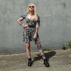 画像8: Venomous Rose Puffed Sleeve / Mini Dress / 毒蛇と薔薇 / ワンピース【KILL STAR】 (8)