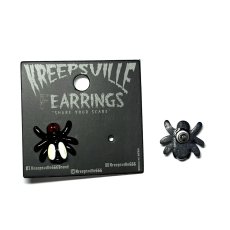 画像2: 🔥SALE🔥Fly Black Stud Earring / ピアス【KREEPSVILLE 666】 (2)