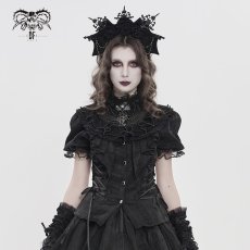 画像2: Lolita Shimmer Blouse / シフォン ブラウス【Devil Fashion】 (2)