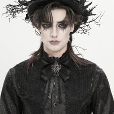 画像6: Gothic ribbon bow tie / Black / 蝶ネクタイ【Devil Fashion】 (6)