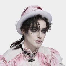 画像4: The Hollow Lord Top Hat / White / ハット【Devil Fashion】 (4)