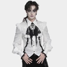 画像8: Gothic Cross Beaded Neckwear / White / 付け襟 / ジャボタイ【Devil Fashion】 (8)