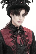 画像11: Gothic ribbon bow tie / Burgundy / 蝶ネクタイ【Devil Fashion】 (11)