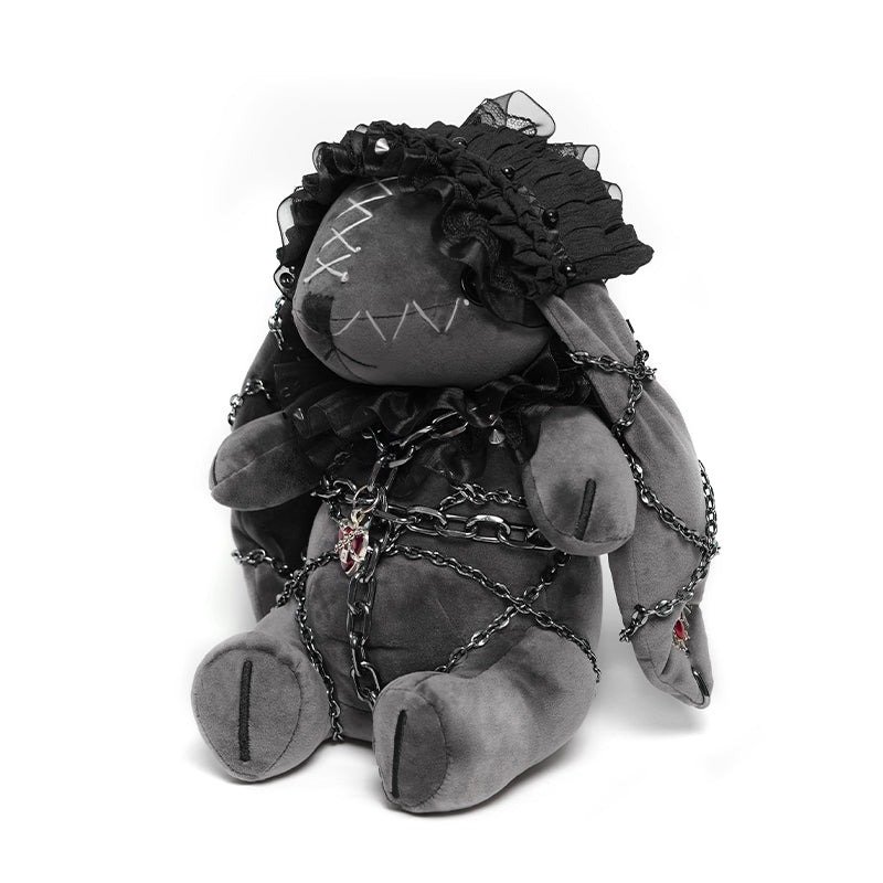 Punk-Style Plush Rabbit Doll / ぬいぐるみ【Devil Fashion