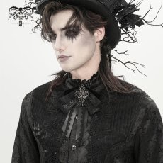 画像8: Gothic ribbon bow tie / Black / 蝶ネクタイ【Devil Fashion】 (8)
