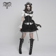 画像3: White Lolita Shimmer Blouse / シフォン ブラウス【Devil Fashion】 (3)