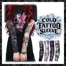 画像1: 【冷感・UVカット】COLD TATTOO SLEEVE / アームスリーブ / SRW (1)
