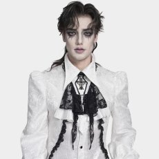 画像5: Gothic Cross Beaded Neckwear / White / 付け襟 / ジャボタイ【Devil Fashion】 (5)