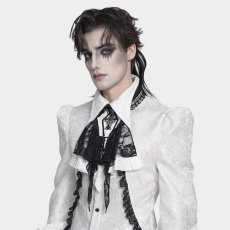 画像7: Gothic Cross Beaded Neckwear / White / 付け襟 / ジャボタイ【Devil Fashion】 (7)