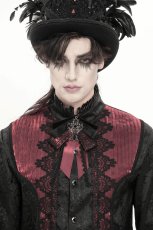 画像12: Gothic ribbon bow tie / Burgundy / 蝶ネクタイ【Devil Fashion】 (12)