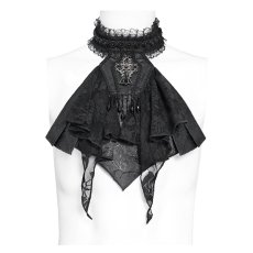 画像2: Gothic Cross Beaded Neckwear / Black / 付け襟 / ジャボタイ【Devil Fashion】 (2)