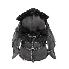 画像9: Punk-Style Plush Rabbit Doll / ぬいぐるみ【Devil Fashion】 (9)