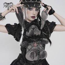 画像4: Punk-Style Plush Rabbit Doll / ぬいぐるみ【Devil Fashion】 (4)