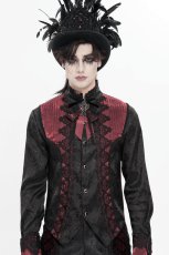 画像13: Gothic ribbon bow tie / Burgundy / 蝶ネクタイ【Devil Fashion】 (13)