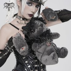 画像3: Punk-Style Plush Rabbit Doll / ぬいぐるみ【Devil Fashion】 (3)