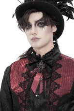 画像5: Gothic ribbon bow tie / Burgundy / 蝶ネクタイ【Devil Fashion】 (5)