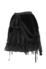 画像12: Rock Nocturne Velvet Ruffle Skirt / スカート【Devil Fashion】 (12)
