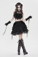 画像8: Rock Nocturne Velvet Ruffle Skirt / スカート【Devil Fashion】 (8)