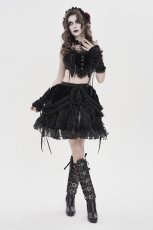 画像7: Rock Nocturne Velvet Ruffle Skirt / スカート【Devil Fashion】 (7)