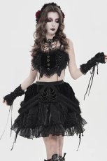 画像6: Rock Nocturne Velvet Ruffle Skirt / スカート【Devil Fashion】 (6)