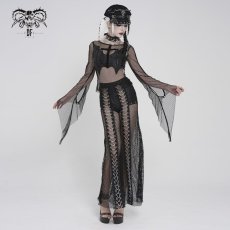 画像5: Punk Bat Cross Mesh Top / トップス【Devil Fashion】 (5)