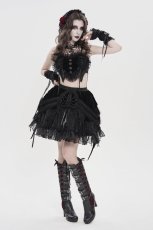 画像9: Rock Nocturne Velvet Ruffle Skirt / スカート【Devil Fashion】 (9)