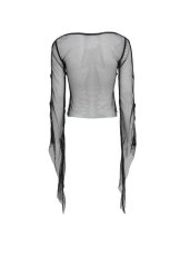 画像10: Punk Bat Cross Mesh Top / トップス【Devil Fashion】 (10)