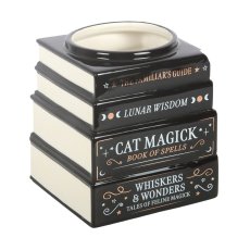 画像2: Black Cat Magick Book Stack Vase / 重なる本 / 花瓶【GOTHIC HOMEWARE】 (2)