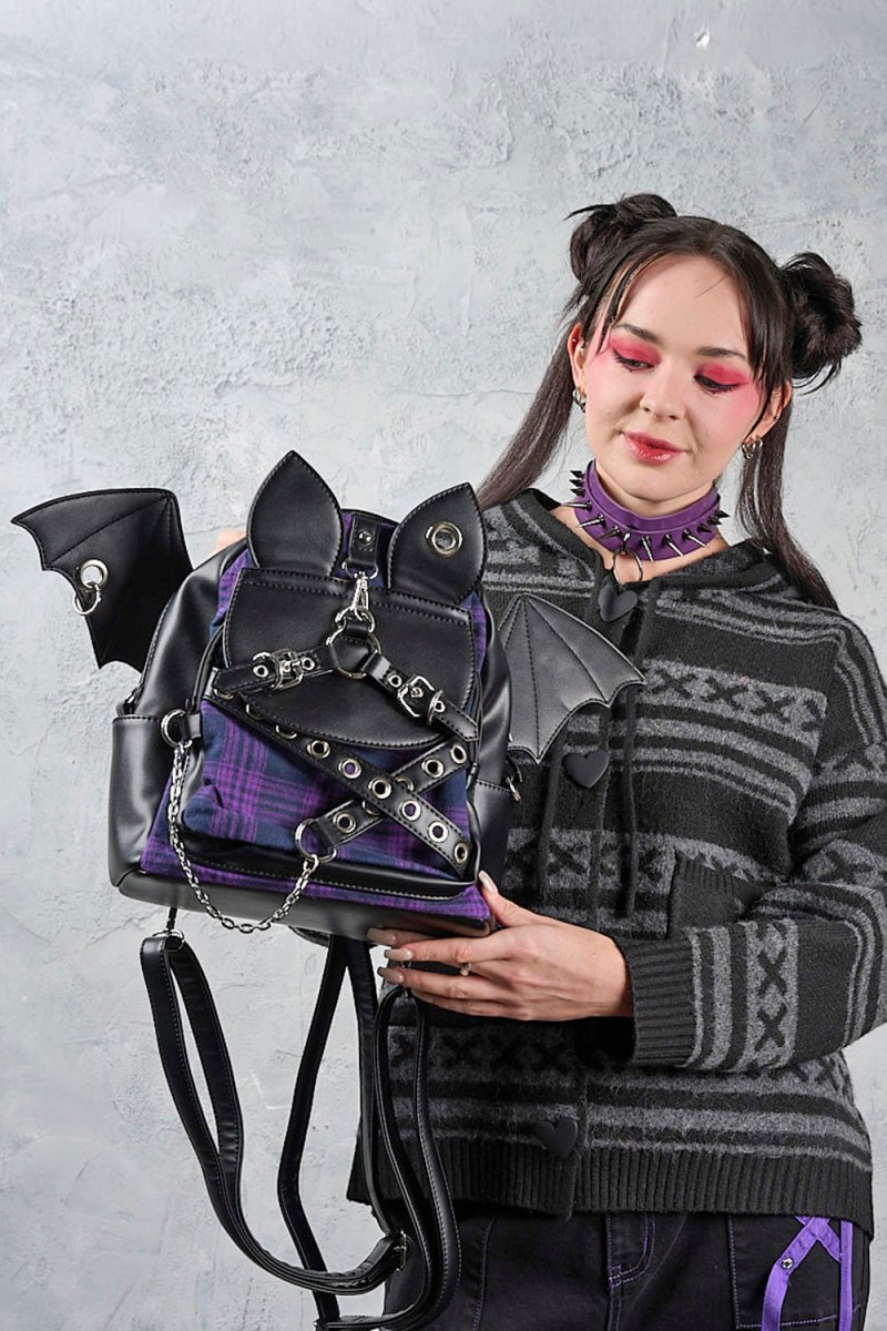 画像3: Afterparty Chaos Backpack / Purple×Black / バックパック【Banned Apparel】 (3)