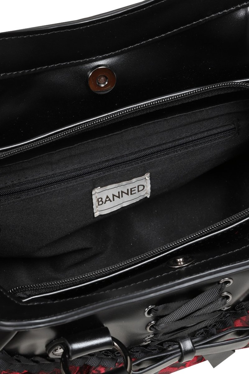画像7: Crimson Thorn Rose Shoulder Bag / ショルダーバッグ【Banned Apparel】 (7)