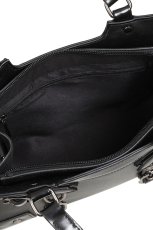 画像9: Black Ledger Satchel Bag / ハンドバッグ【Banned Apparel】 (9)